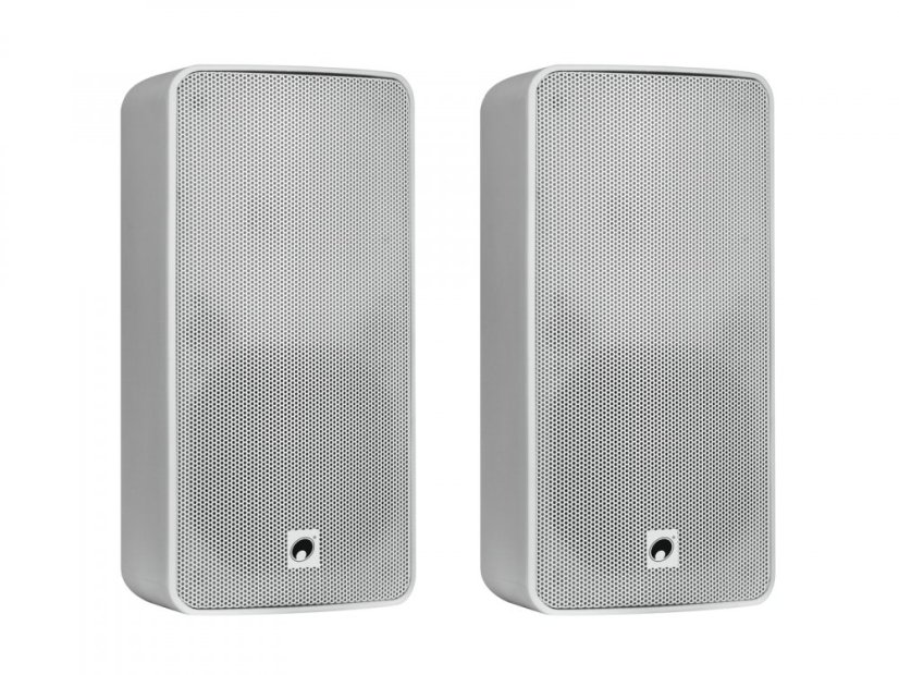 Omnitronic ODP-206 nástenný 6" reprobox 80W, 16 Ohm, IP65, biely, cena/pár