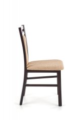 Židle- HUBERT- Tmavý buk/ Béžová