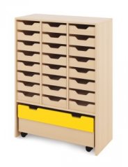 Skriňa X + malé drevené kontajnery a truhla - CLASSICAL