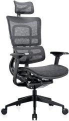 kancelářská židle ORION JNS-801, černá sítovina W-51, elegantní černá kostra