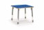 Výškovo nastaviteľný stôl farebný - štvorec - Farba: Modrá, Veľkosť výškovo staviteľná: 1-3
