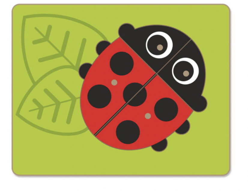 Puzzle - A ladybug with pins