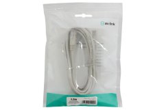 AV:link kábel U/UTP 1x RJ45 samec - 1x RJ45 samec, šedý, 3m