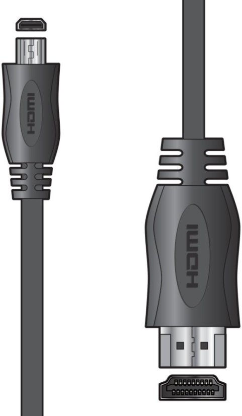 AV:link kábel HDMI/micro HDMI vysokorýchlostný, 1,5m