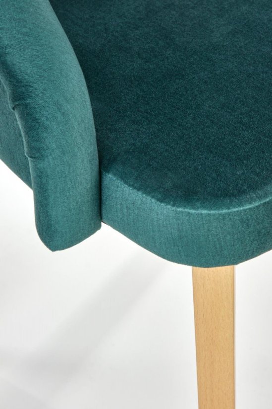 Židle- TOLEDO- Medový dub/ Tmavě zelená