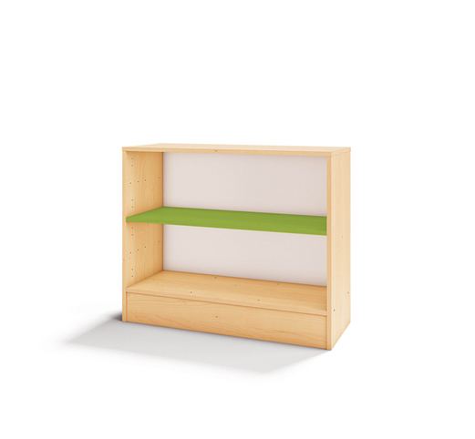 Duhová skříňka - 2 boxy, model C (více barev) - Barva: Žlutá, Dekor: Buk