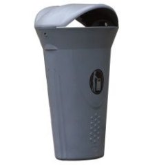 Plastový odpadkový kôš LUNA s vekom 60 l.