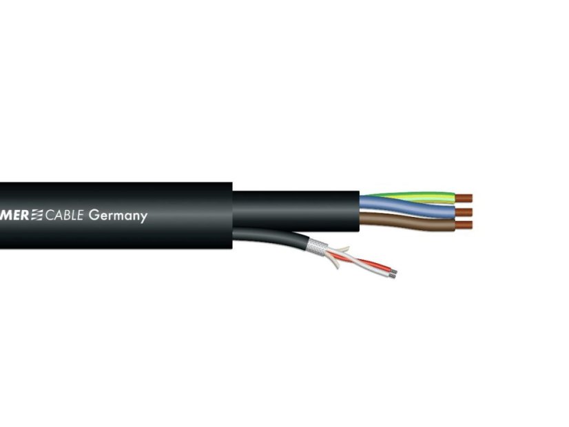 Sommer Cable SC-Monolith Power DMX, 1x2x0,25 +3G1,5, 100m