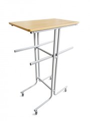 Stand for foldable school chairs