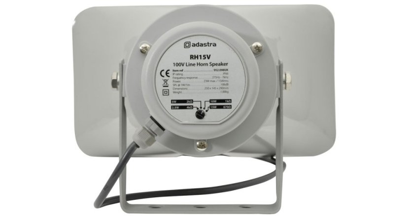 Adastra RH15V, 100V reproduktor, 15W, IP66