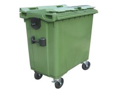Plastový kontajner 660 l. - zelený
