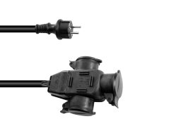 Eurolite predlžovací kábel 3x2,5mm, 5m, 3x zásuvka