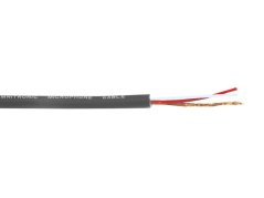 Omnitronic mikrofonní kabel, 2x0,22 mm, stíněný, černý, 100 m cívka