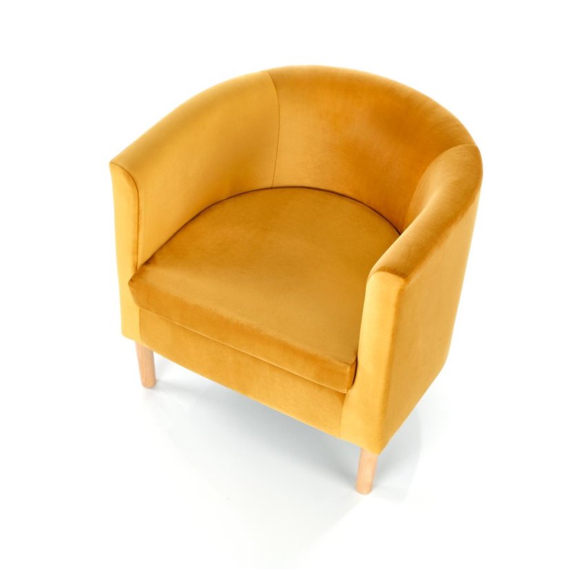 Armchair CLUBBY 2 (Yellow / Natural)