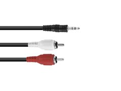 Kábel 3.5mm stereo jack - 2x RCA 1.5m