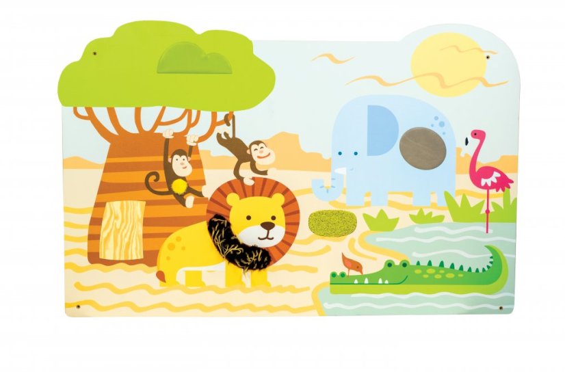 Nástěnná smyslová deska SAFARI (120 cm)