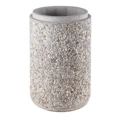 Betónový odpadkový kôš z vymývaného betónu - bez veka