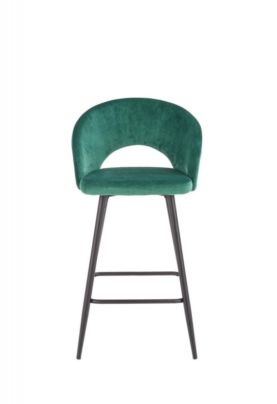 Barová stolička- H96- Tmavo zelená