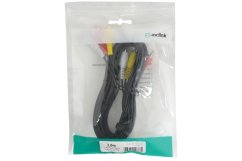 AV:link kabel 3x RCA samec - 3x RCA samec, 3m