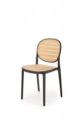 Židle- K529- Černá / Přírodní