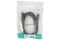 AV:link kábel RG6 koaxiálny 2x samec, 75 Ohm, 2m