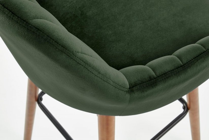 Barová židle- H93- Ořech/ Zelená