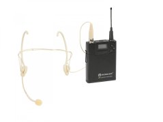 Relacart UT-222, vreckový vysielač a náhlavný mikrofón HM-600S