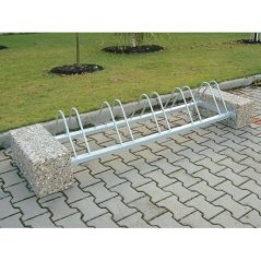 Konštrukcia stojana na bicykle na 5 státí