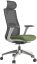 Kancelářská židle WISDOM, šedý plast, zelená