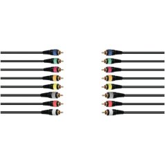 Snake kabel 8x RCA - 8x RCA, 15 m