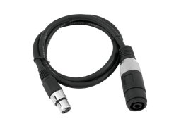 OMNITRONIC Adaptačný kábel Reproduktor(F)/XLR(F) 1m bk