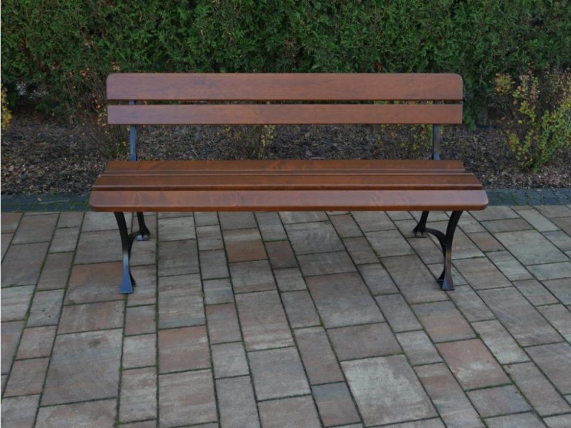 Cast iron bench LARA (Alder) - Shade: Cypress