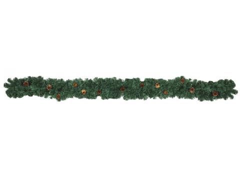 Jedlová girlanda so šiškami, 270 cm