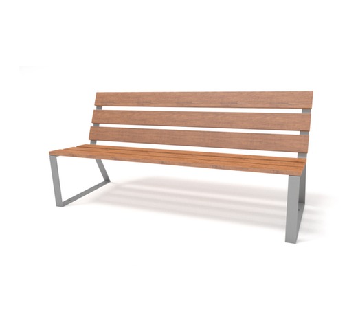Kovová lavička CARLOS - Provedení: Volně stojící, Rozměr: 150 cm
