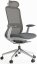 Kancelářská židle BESSEL šedý plast, světle šedá