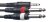 Stagg SYC2/MPS2P E, kábel mini stereo JACK/2x JACK, 2m