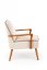 Armchair PASTORE (Beige / Light walnut)