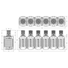 Podzemná nádrž na dažďovú vodu MODULARIS 15000 l.