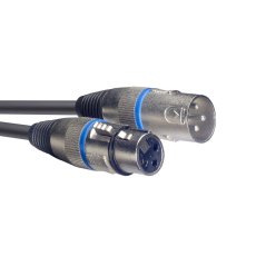 Stagg SMC10 BL, mikrofónny kábel XLR/XLR, 10m, modré krúžky