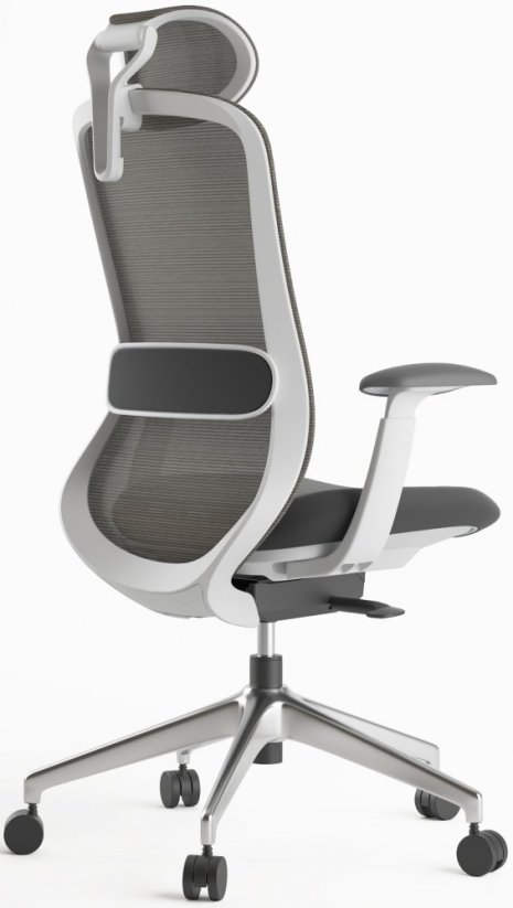Kancelářská židle BESSEL šedý plast, tmavě šedá