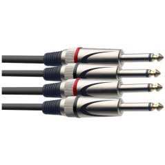 Stagg STC6P, kabel 2x JACK/2X JACK, 6m