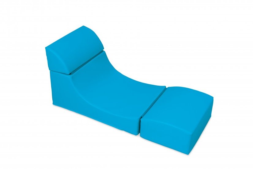 Foam bench (folding seat) light blue