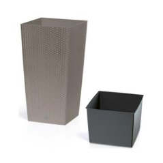 Štvorcový kvetináč Rato Square 37 l / 91,5 l - béžová