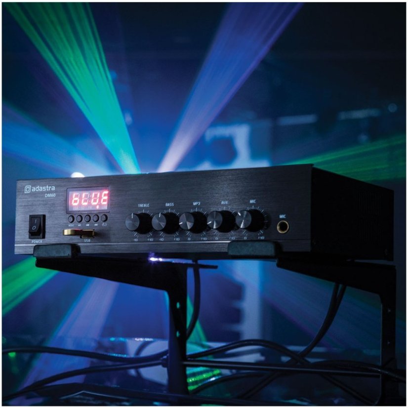 Adastra DM60, digitálny 100V mixážny zosilňovač, 60W