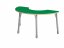 Výškovo nastaviteľný stôl polkruh - Zelená - Veľkosť výškovo staviteľná: 1-3