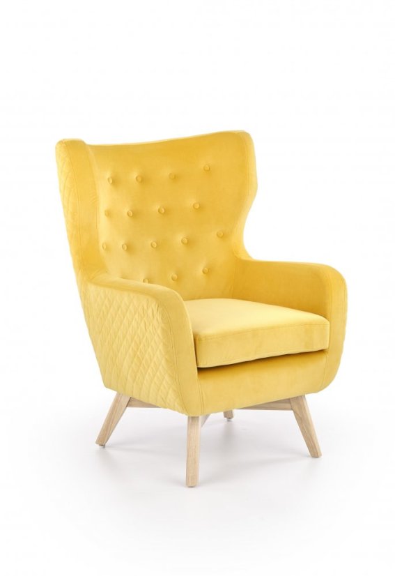 Armchair MARVEL (Yellow / Natural)