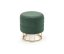 Stool MINTY (Dark green / gold)