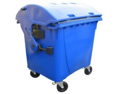Plastový kontajner 1100 l.- modrý