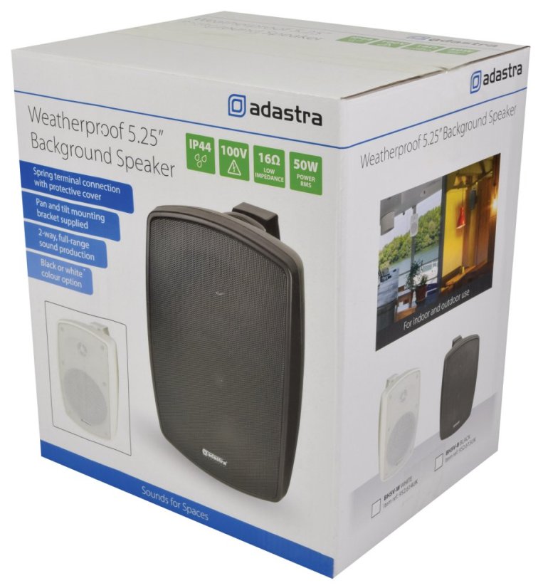 Adastra BH5V-W nástěnný 5,25" reproduktor, 100V, bílý