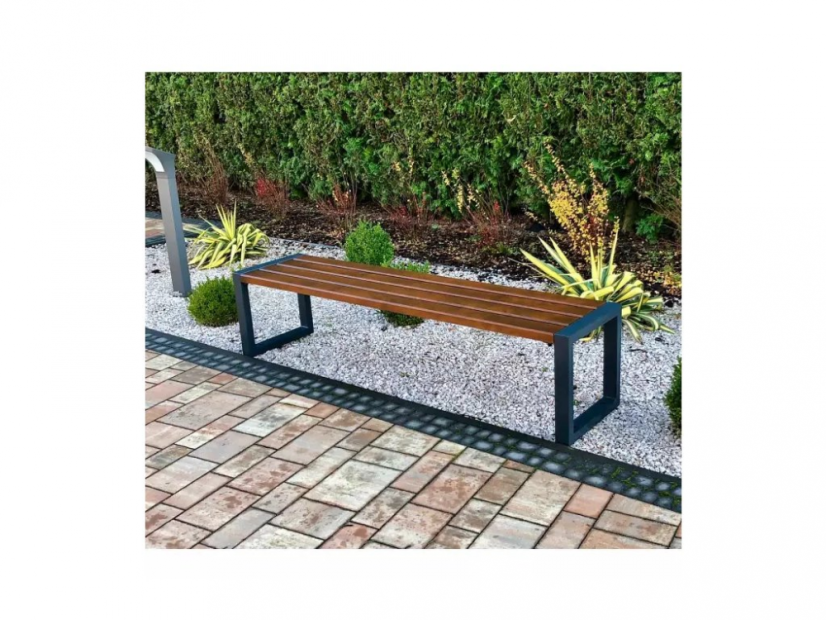 Garden bench TRENDY (Alder) - Shade: Nut